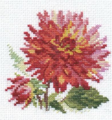 click here to view larger image of Dahlia  (counted cross stitch kit)