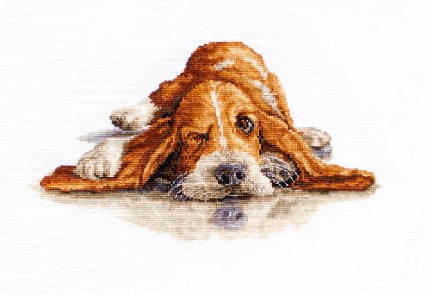 click here to view larger image of Basset (counted cross stitch kit)