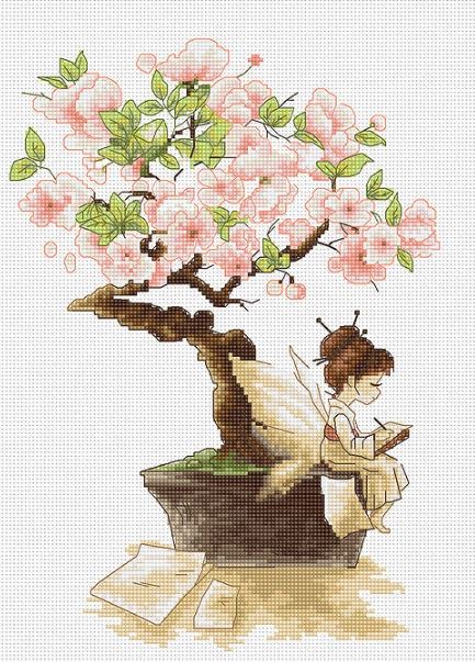 click here to view larger image of Sakura, The (counted cross stitch kit)