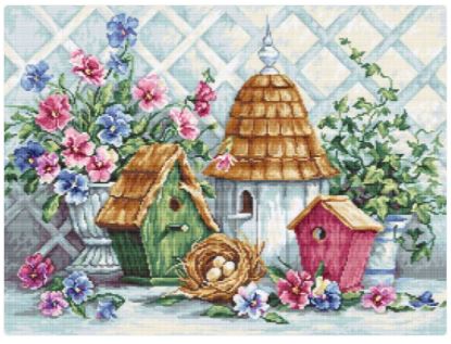 click here to view larger image of Garden Nesting (counted cross stitch kit)