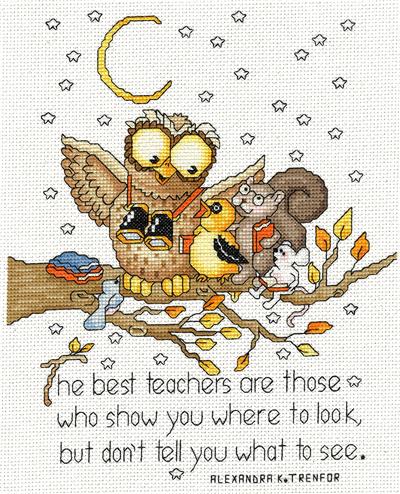 click here to view larger image of Best Teachers (counted cross stitch kit)