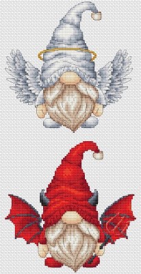 click here to view larger image of Gnome Angel or Devil (chart)