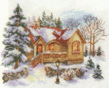 click here to view larger image of February House (counted cross stitch kit)