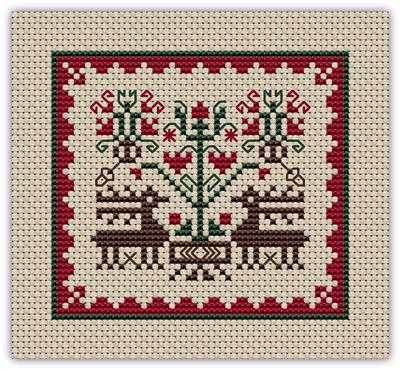 click here to view larger image of Mini Christmas Reindeer (chart)