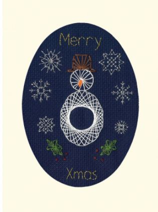 click here to view larger image of Christmas Snowman (counted cross stitch kit)