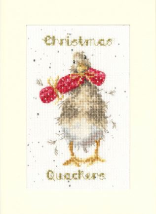 click here to view larger image of Christmas Quackers (counted cross stitch kit)