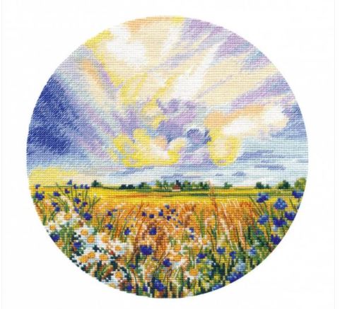 click here to view larger image of Chamomile Field (counted cross stitch kit)