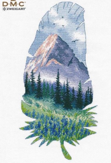 click here to view larger image of Mountain Landscape - 2 (counted cross stitch kit)