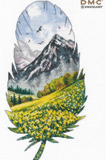 click here to view larger image of Mountain Landscape - 1 (counted cross stitch kit)