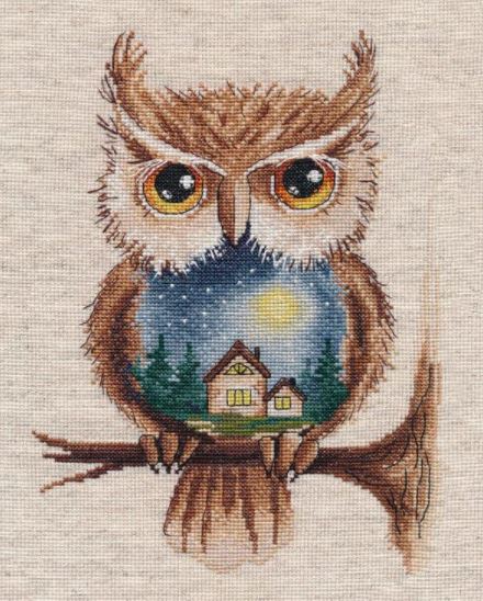 click here to view larger image of Moonlit Night (counted cross stitch kit)