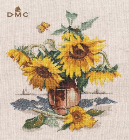 click here to view larger image of Sunny Flowers (counted cross stitch kit)