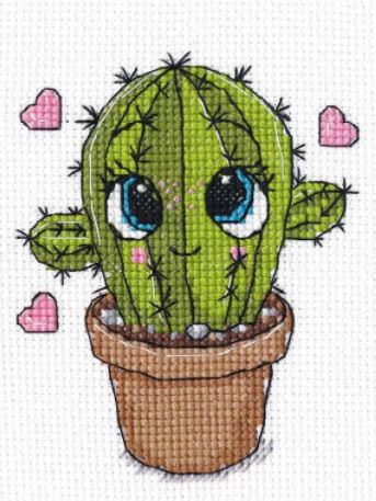 click here to view larger image of Little Cactus (counted cross stitch kit)