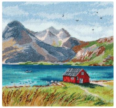 click here to view larger image of Lofoten Islands (counted cross stitch kit)