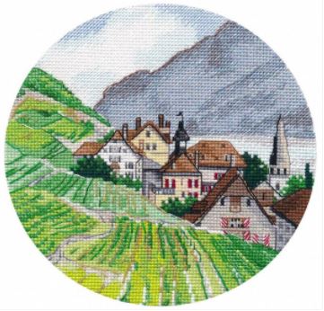 click here to view larger image of Thumbnail - Alps (counted cross stitch kit)