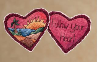 click here to view larger image of Follow Your Heart (2021) (counted cross stitch kit)