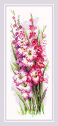 click here to view larger image of Charming Gladioli (counted cross stitch kit)