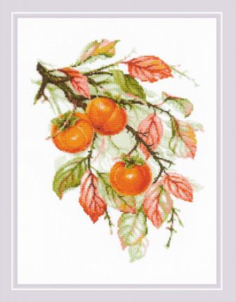 click here to view larger image of Sunny Persimmon (counted cross stitch kit)