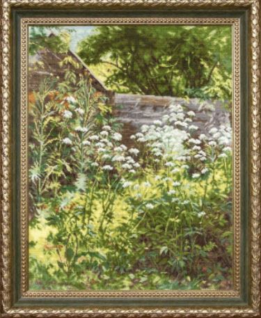 click here to view larger image of An Overgrown Garden Corner - Herbs (counted cross stitch kit)