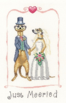 click here to view larger image of Just Meeried - Meerkats (counted cross stitch kit)