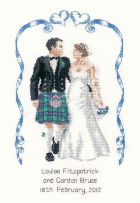 click here to view larger image of Scottish Wedding   (counted cross stitch kit)