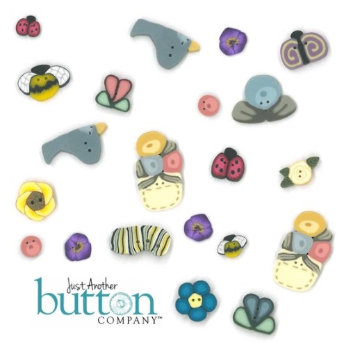 click here to view larger image of Puppy Dog Row Button Pack - JAB6899.G (button pack)