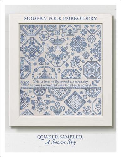 click here to view larger image of Quaker Sampler - A Secret Sky (chart)