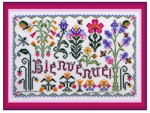 click here to view larger image of Bienvenue to My Flower Garden (chart)