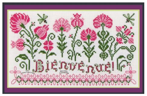 click here to view larger image of Bienvenue ! Good Morning Quaker Garden (chart)