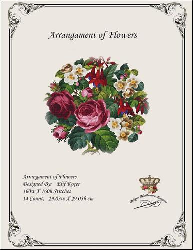 click here to view larger image of Arrangement of Flowers (chart)