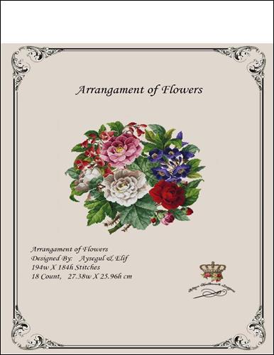 click here to view larger image of Arrangement of Flowers - 45157 (chart)