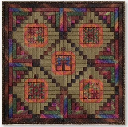 click here to view larger image of Quilted Pumpkins (counted canvas chart)