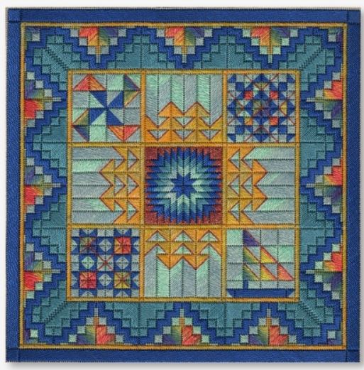 click here to view larger image of Summer Quilt Revisited (counted canvas chart)