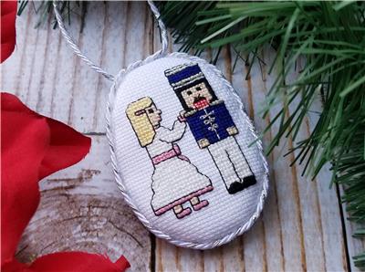 click here to view larger image of Nutcracker and Clara Ornament (chart)