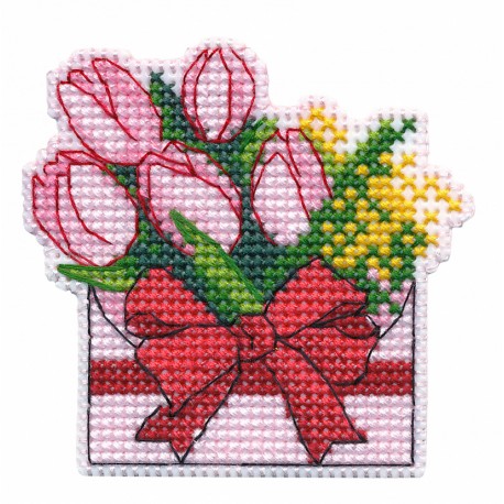 click here to view larger image of Magnet - Congratulations (counted cross stitch kit)