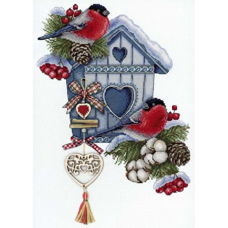 click here to view larger image of Frosty Nest (counted cross stitch kit)