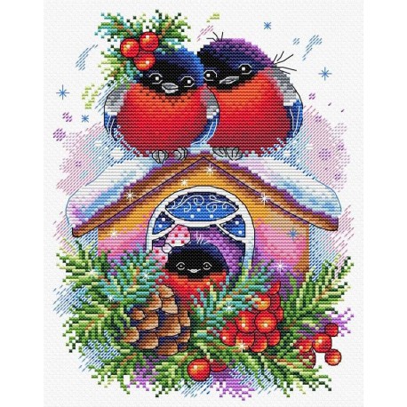 click here to view larger image of Winter House (counted cross stitch kit)