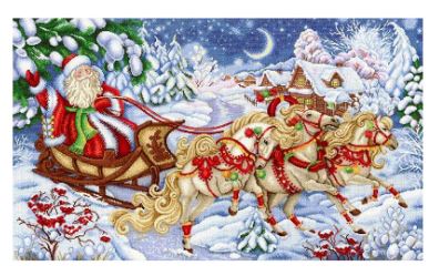 click here to view larger image of Winter Troika (counted cross stitch kit)