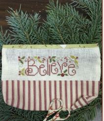 click here to view larger image of Believe Bag (counted cross stitch kit)