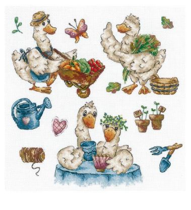 click here to view larger image of Sampler Goose Summer Resident (counted cross stitch kit)