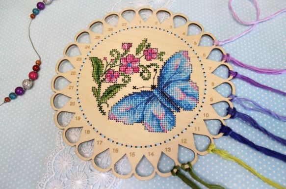 click here to view larger image of Flower Meadow Organizer (counted cross stitch kit)