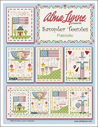 click here to view larger image of Sampler Teenies - Patriotic (chart)
