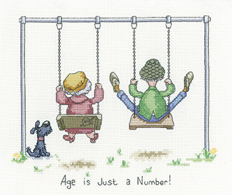 click here to view larger image of Just a Number - Golden Years (counted cross stitch kit)