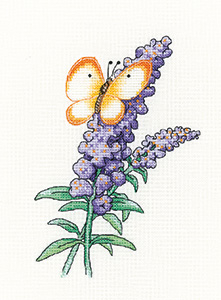 click here to view larger image of Buddleia Butterfly (counted cross stitch kit)