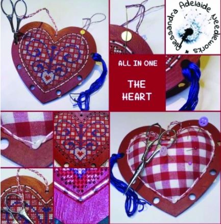 click here to view larger image of All in One - The Heart (chunky cross stitch kit)