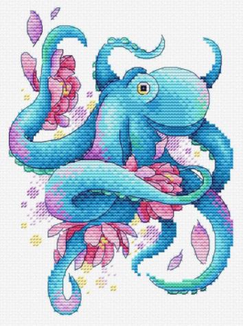 click here to view larger image of Octopus  (counted cross stitch kit)