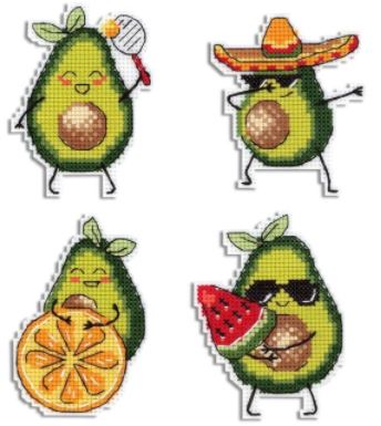 click here to view larger image of Avocado (counted cross stitch kit)