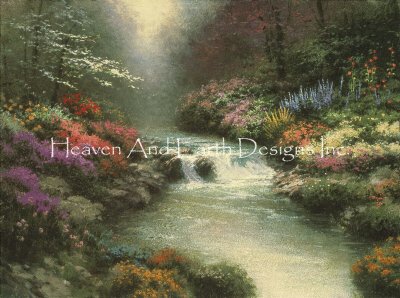 click here to view larger image of Beside Still Waters/Mini - Thomas Kinkade (chart)