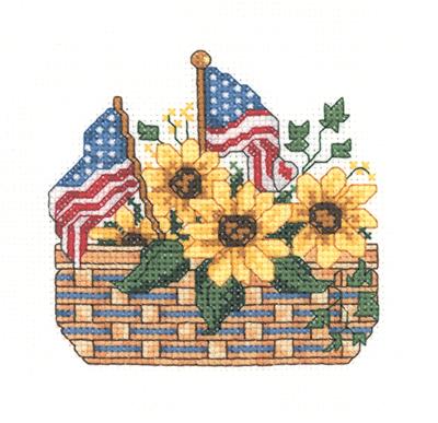 click here to view larger image of Patriotic Basket - Linda Bird (chart)
