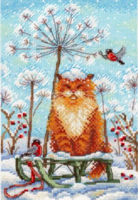click here to view larger image of Snow Hat (counted cross stitch kit)