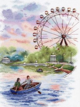click here to view larger image of In the Park (counted cross stitch kit)